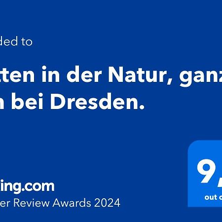 Mitten In Der Natur, Ganz Nah Bei Dresden. Bannewitz Exteriér fotografie